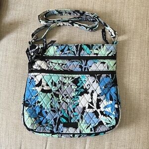 Vera Bradley Double Zipper, Camofloral, Shoulder bag Crossbody ,Pocket Book, Bag